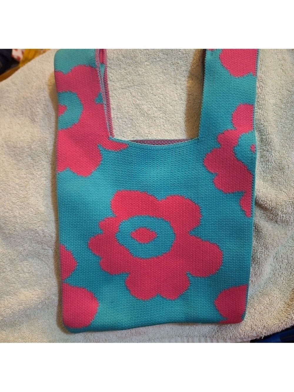 Mini Bag Floral Pink Teal Green